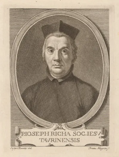 Portrét P. Joseph Richa Taurinensis S. J.