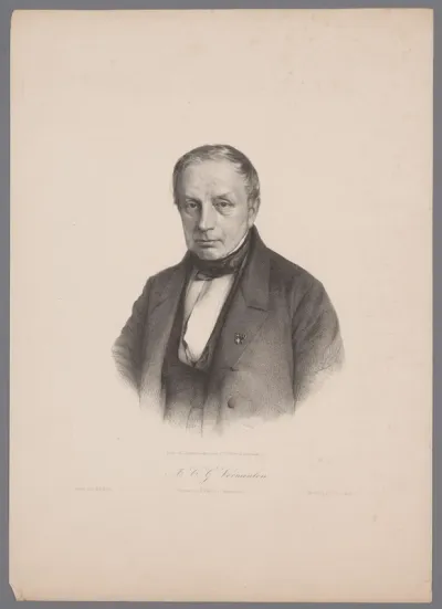 Portret van A.C.G. Vermeulen, 1854