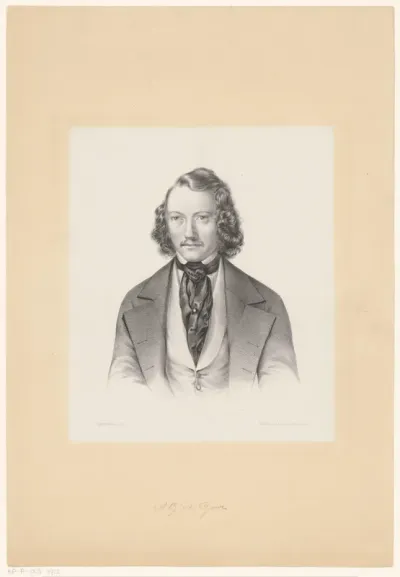 Portret van A.G. van de Garde