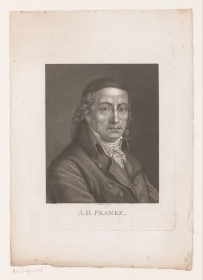 Portret van A.H. Franke