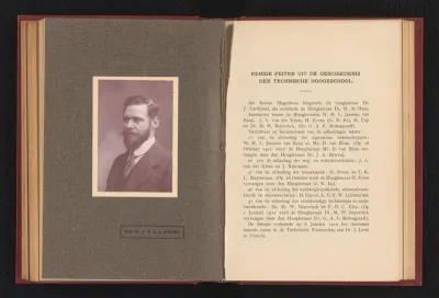 Portret van A.M.A.A. Steger, hoogleraar scheikundige technologie aan de Polytechnische School Delft