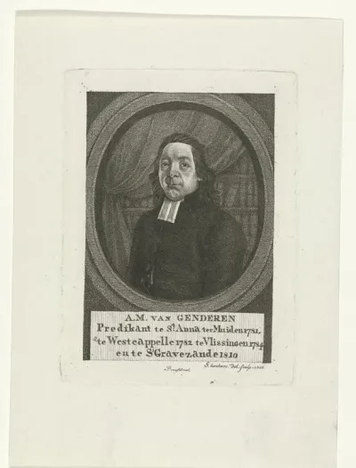 Portret van A.M. van Genderen