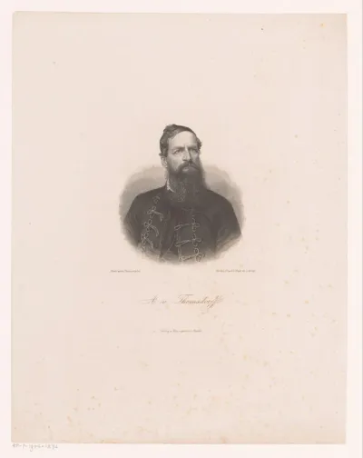 Portret van A. von Thomsdorff