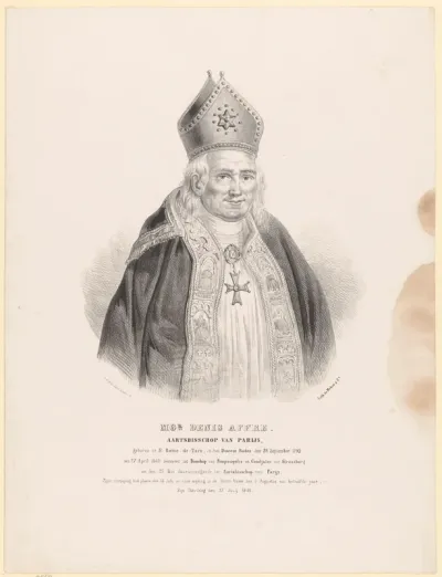Portret van aartsbisschop Denis Auguste Affre