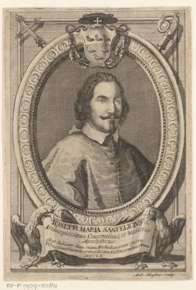 Portret van aartsbisschop Giuseppe Francisco Maria Sanfelice