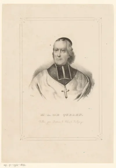 Portret van aartsbisschop Hyacinthe-Louis de Quélen