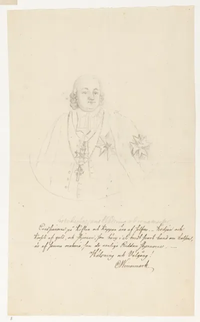 Portret van aartsbisschop Jacob Lindblom