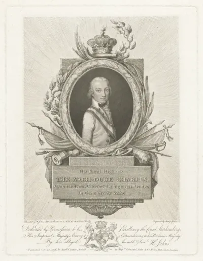 Portret van aartshertog Karel Lodewijk Johan van Oostenrijk
