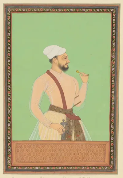 Portret van Abd al-Aziz, broer van Bahlul-Khan, die vizier van Sultan Abul Hasan is