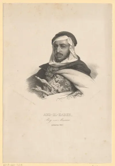 Portret van Abd el-Kader, bey van Mascara
