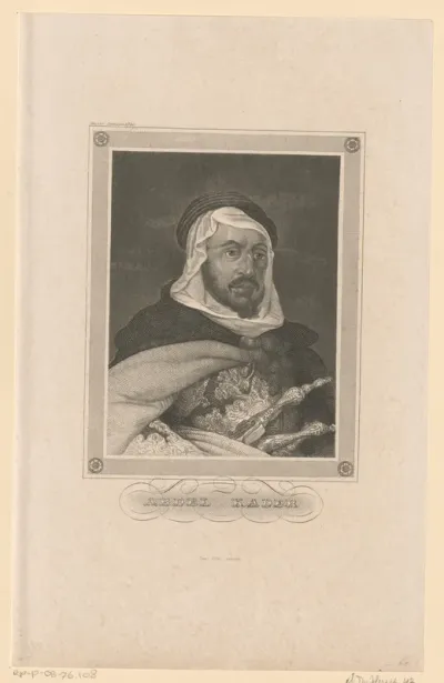 Portret van Abd el-Kader, bey van Mascara