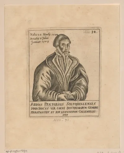 Portret van Abdias Praetorius