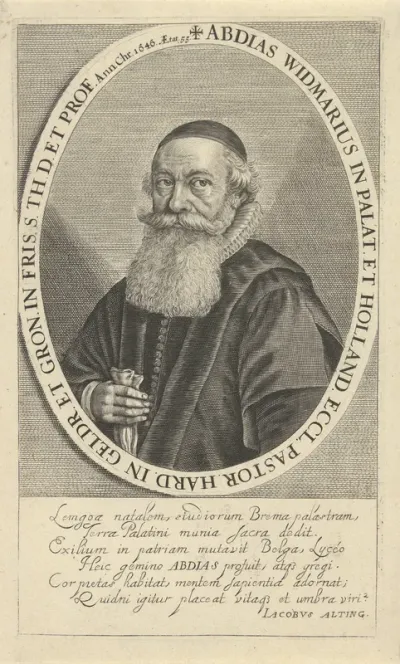 Portret van Abdias Widmarius
