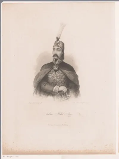 Portret van Abdülaziz I, sultan van het Ottomaanse Rijk