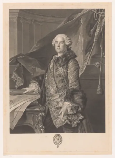 Portret van Abel François Poisson, marquis de Marigny