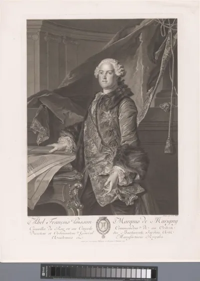Portret van Abel François Poisson, marquis de Marigny