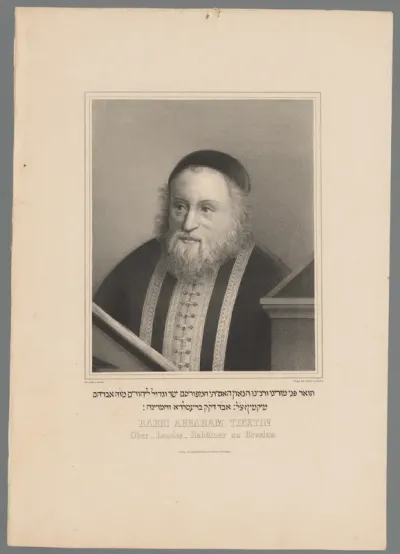 Portret van Abraham ben Gedaliah Tiktin
