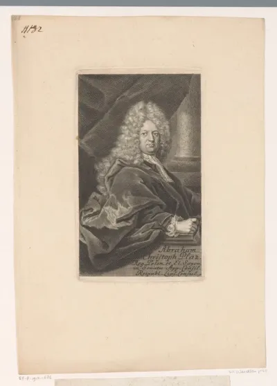Portret van Abraham Christoph Platz