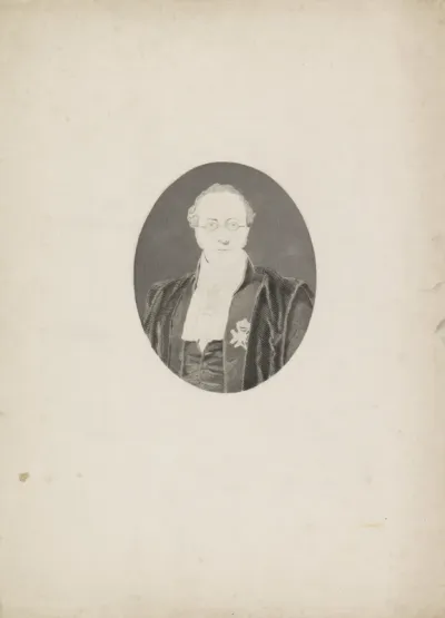 Portret van Abraham des Amorie van der Hoeven
