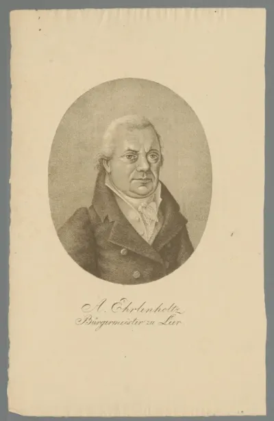 Portret van Abraham Ehrlenholtz
