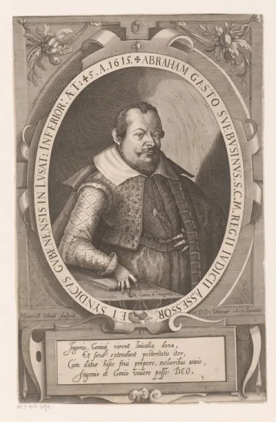 Portret van Abraham Gast