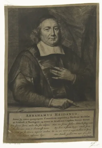 Portret van Abraham Heidanus