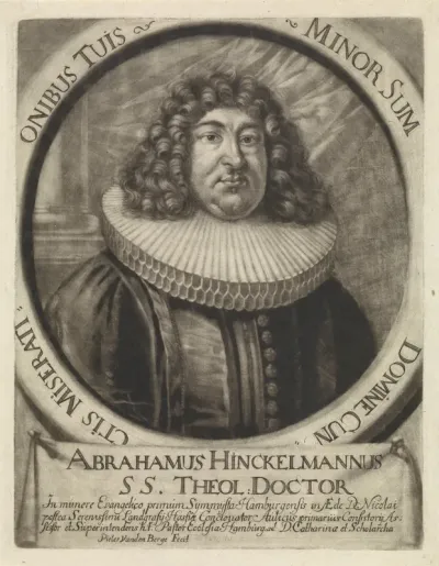 Portret van Abraham Hinckelmann