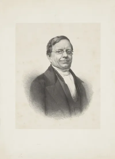 Portret van Abraham Jacob van der Aa