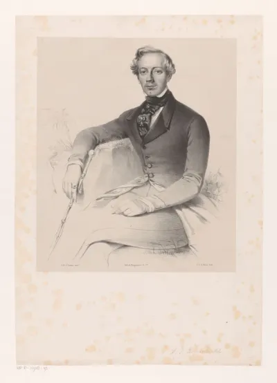 Portret van Abraham Johannes Romswinckel