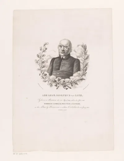 Portret van Abraham Josephus van Lith