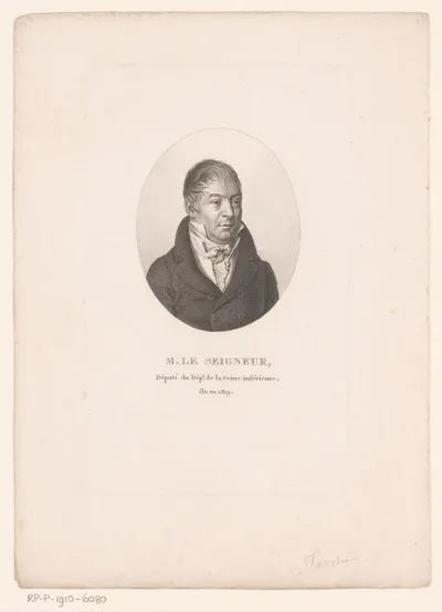Portret van Abraham Leseigneur