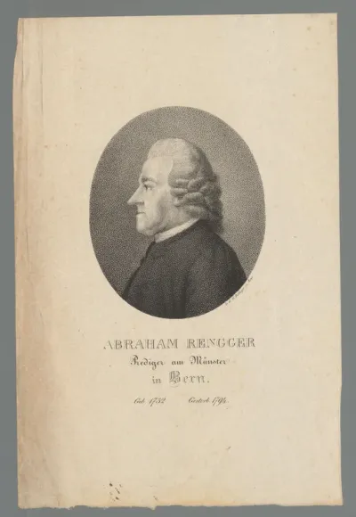 Portret van Abraham Rengger von Brugg