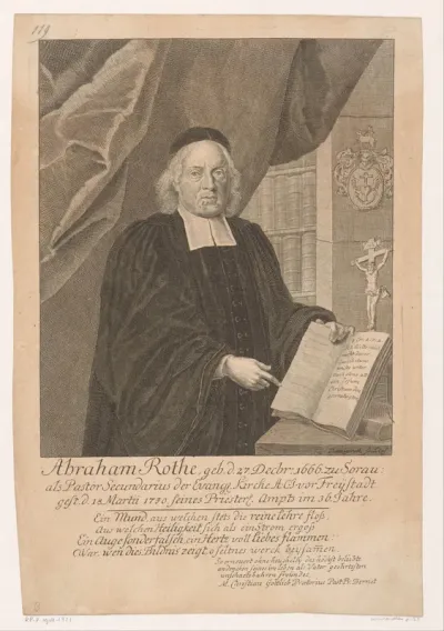 Portret van Abraham Rothe