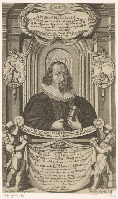 Portret van Abraham Teller