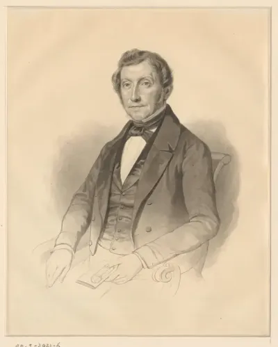 Portret van Abraham van de Leeuw