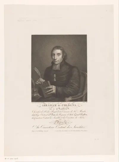 Portret van Abraham Vita de Cologna