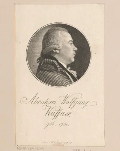 Portret van Abraham Wolffgang Küffner