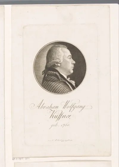 Portret van Abraham Wolfgang Küffner