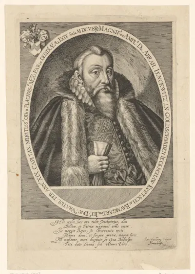 Portret van Abrahem Jenckwitz