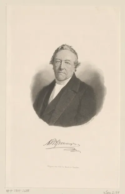 Portret van Abram Pieter van Groningen