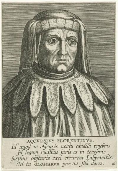 Portret van Accursius