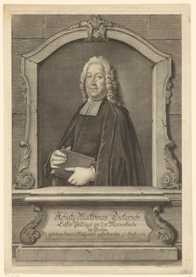 Portret van Achatius Matthias Ditrich
