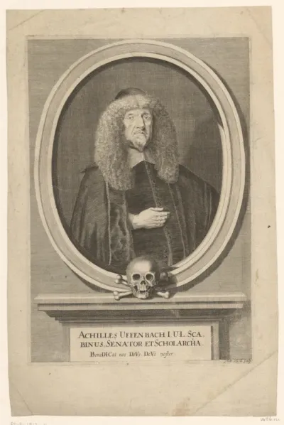 Portret van Achilles Uffenbach