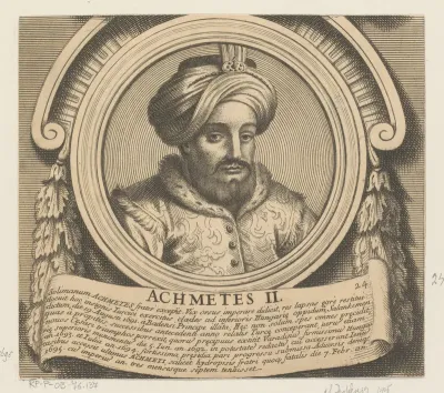 Portret van Achmed II, sultan van het Osmaanse Rijk