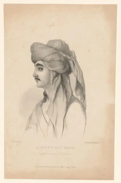 Portret van Achmet Ali Khan