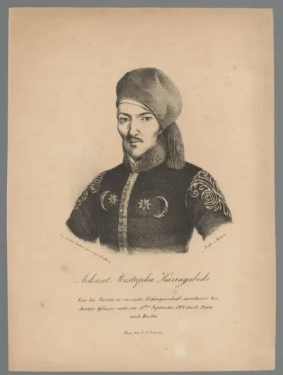 Portret van Achmet Mustapha Karragabode