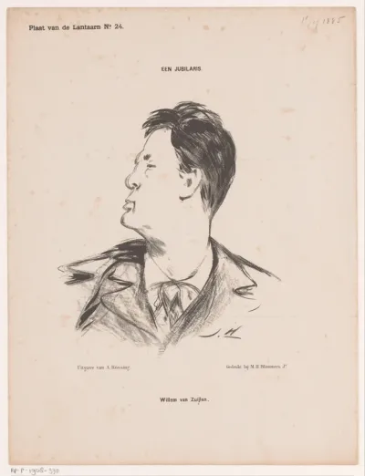 Portret van acteur Willem van Zuylen