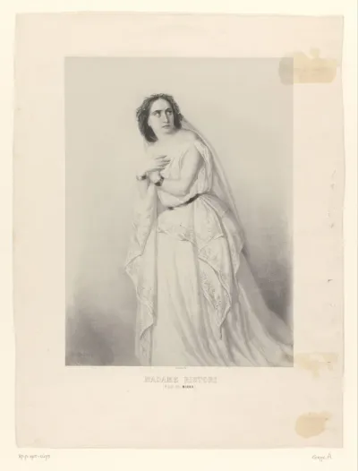 Portret van actrice Adelaide Ristori