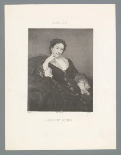 Portret van actrice Madeleine Brohan