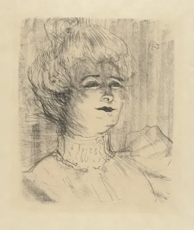 Portret van actrice Marie-Louise Marsy